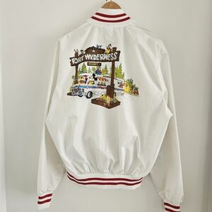 Vintage Disney Fort Wilderness Resort Jacket Large Mickey Chip Dale Varsity 80s